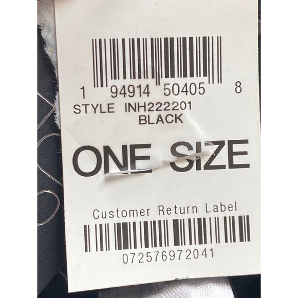 INC International Concepts Women's Panama Hat Hardware Ring Black OS NWD - Picture 3 of 3